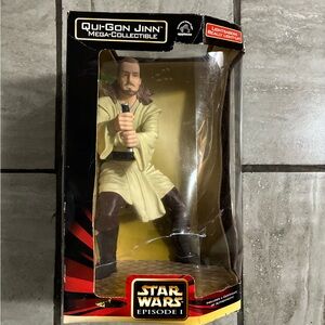 NIB Star Wars Applause Mega-Collectible Toy Episode I Qui-Gon Jinn Sealed 55333